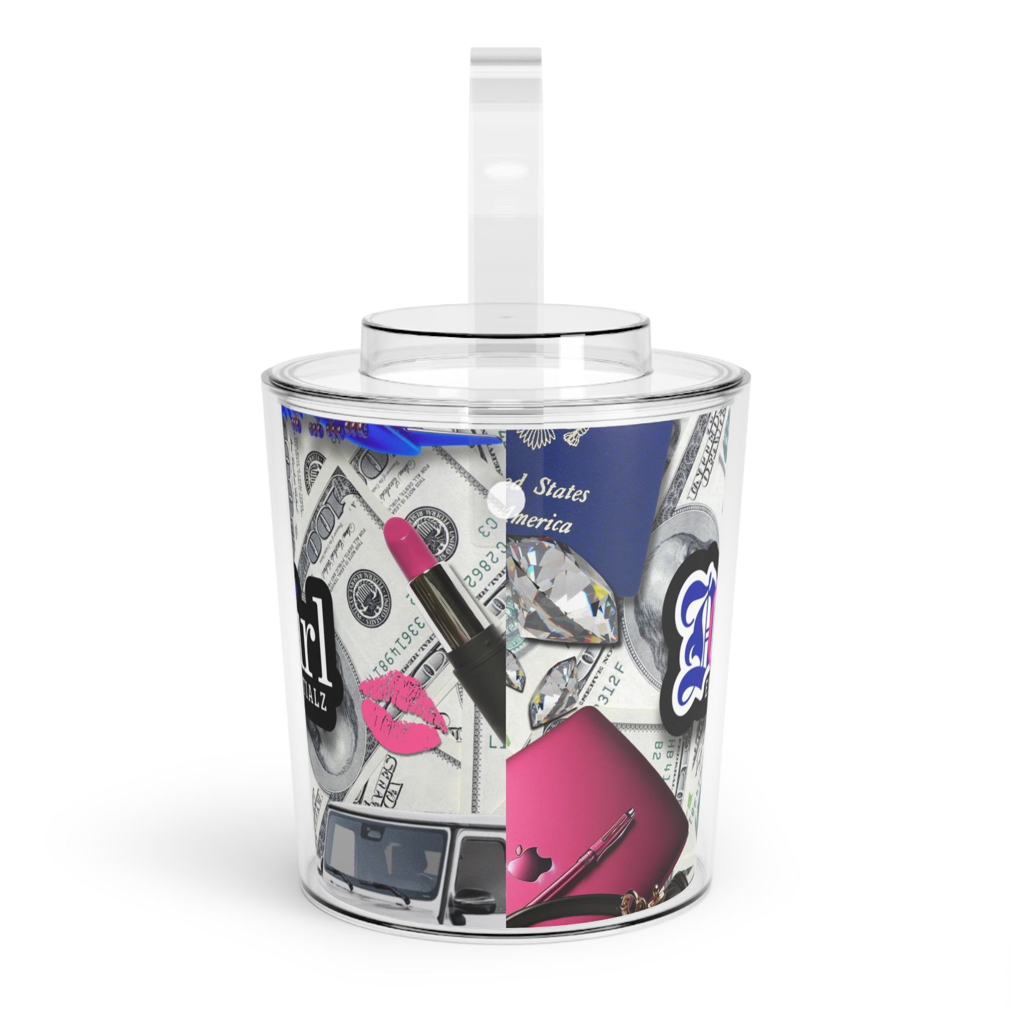 Ice Bucket with Tongs