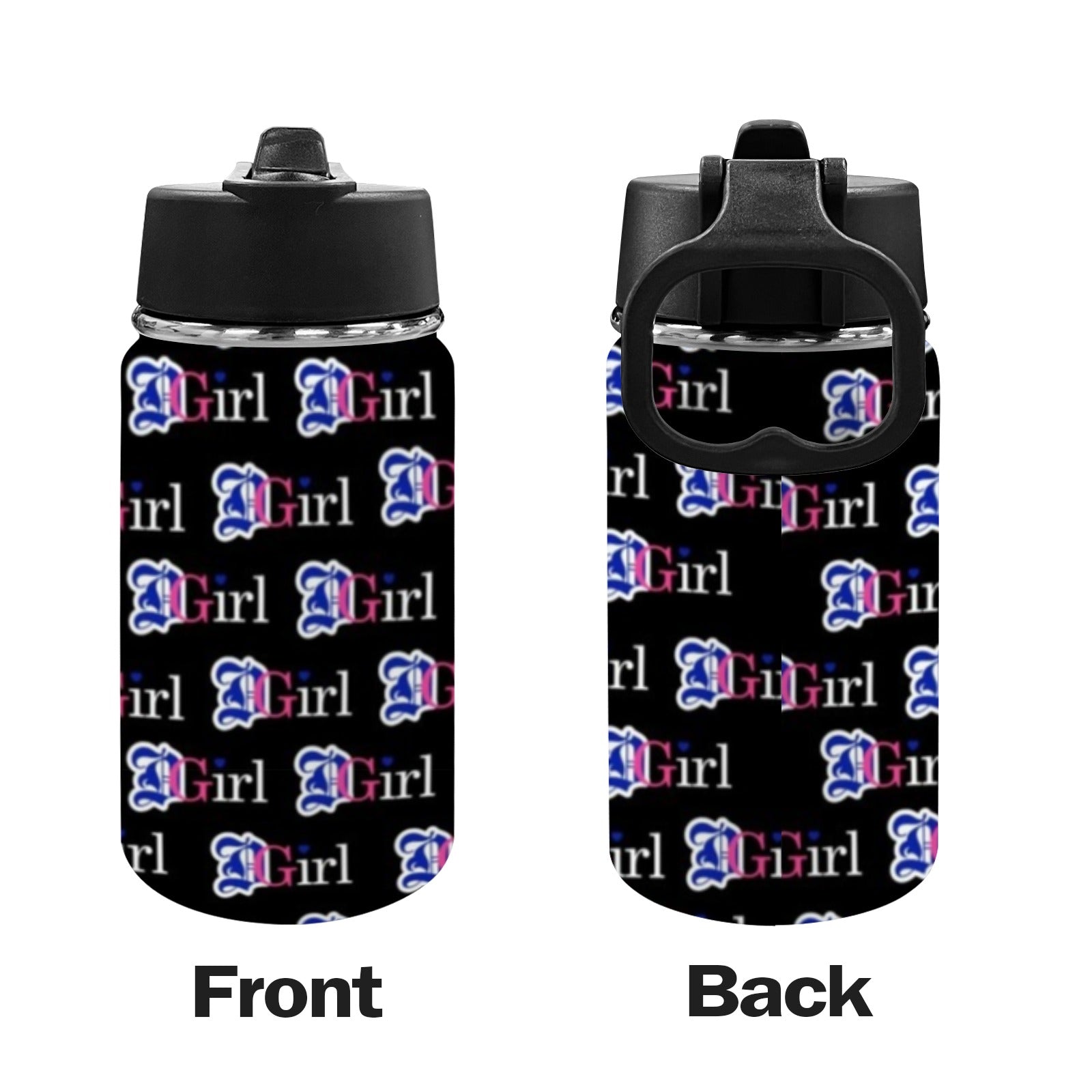 Kids Water Bottle with Straw Lid (12 oz)