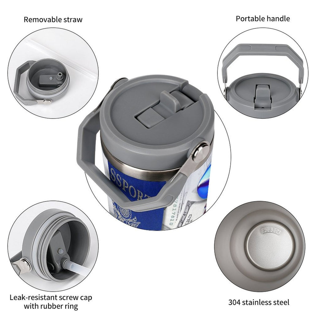 Design 30oz Tumbler with Top Handle